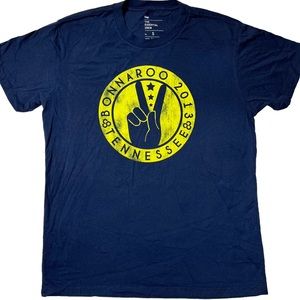 NWOT {Gap} Bonnaroo Art& Music Festival 2013 TN Graphic T-Shirt Navy Unisex Sz S